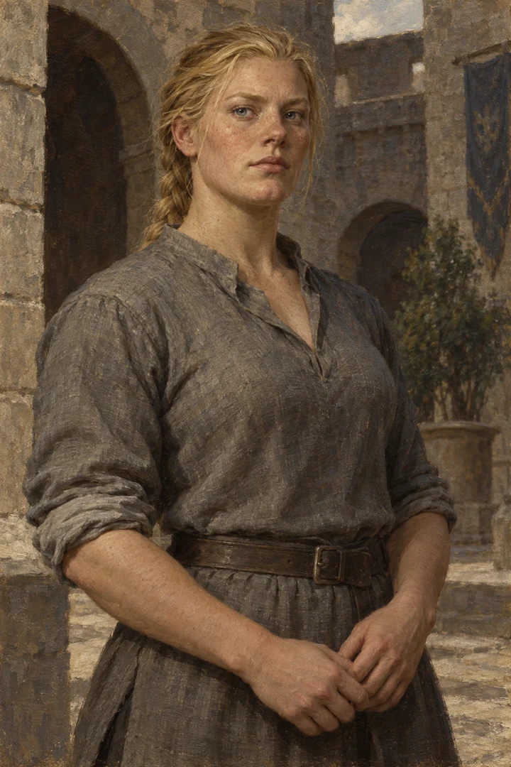 Malerische Porträtinterpretation von Bethany Brambekk