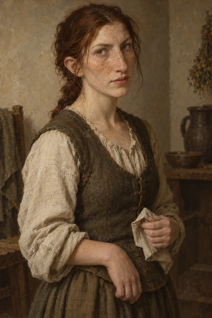 Malerische Porträtinterpretation: Daria Volnik