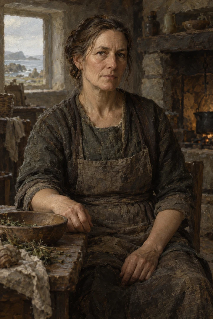Malerische Porträtinterpretation: Livhilde