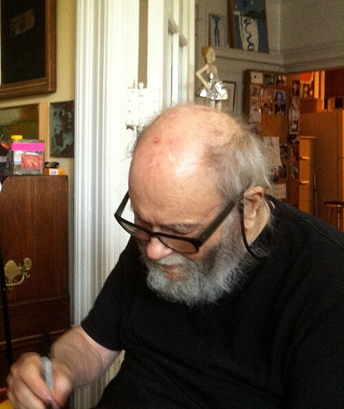 Arthur C. Danto in New York 2012; Bildausschnitt.