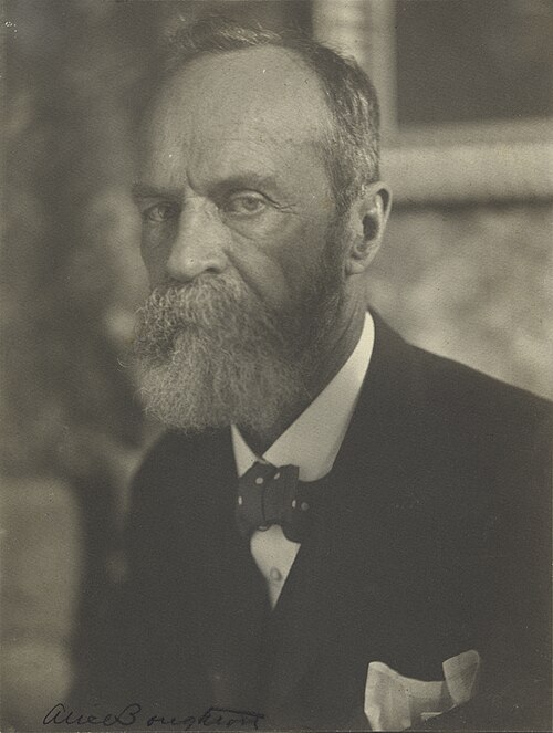 William James auf einer Fotografie von Alice Boughton um 1907; Bildausschnitt.