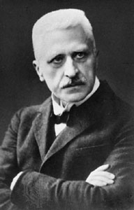 Rudolf Otto auf einer historischen Fotografie von 1925.